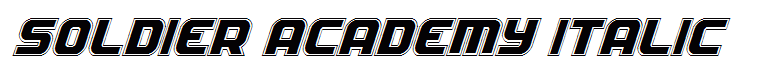 Soldier Academy Italic