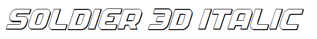 Soldier 3D Italic