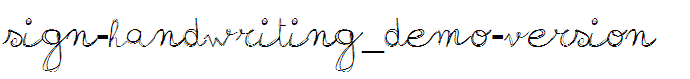 sign-handwriting_demo-version