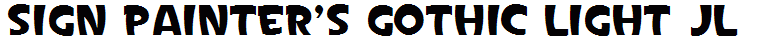 Sign Painter's Gothic Light JL