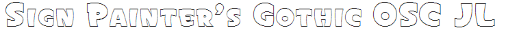 Sign Painter's Gothic OSC JL