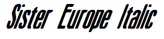 Sister Europe Italic
