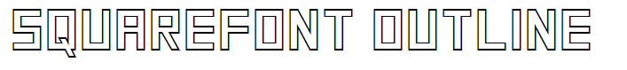 SquareFont Outline