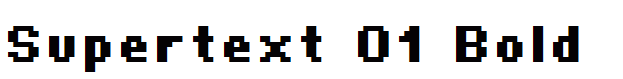 Supertext 01 Bold