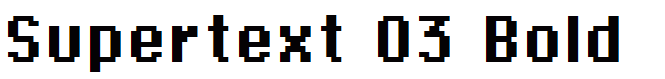 Supertext 03 Bold