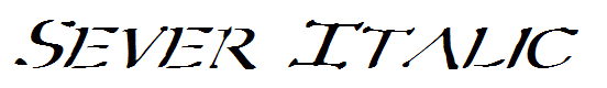 Sever Italic