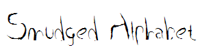Smudged Alphabet