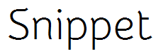 Snippet