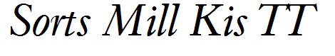 Sorts Mill Kis TT