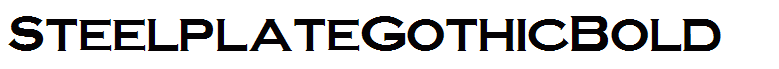 SteelplateGothicBold