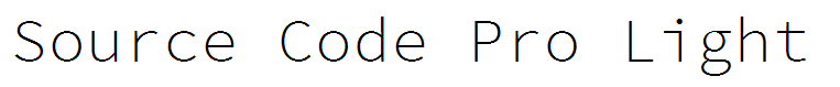 Source Code Pro Light