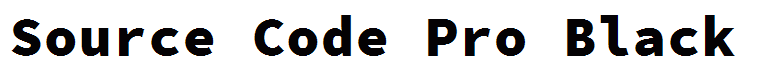Source Code Pro Black