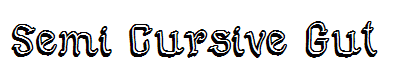 Semi Cursive Gut
