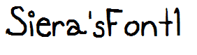 Siera'sFont1
