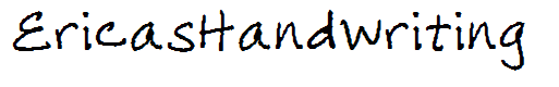 EricasHandwriting