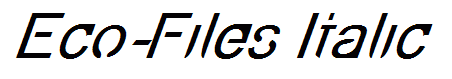 Eco-Files Italic