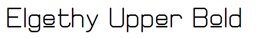 Elgethy Upper Bold