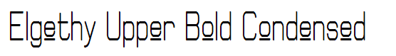 Elgethy Upper Bold Condensed