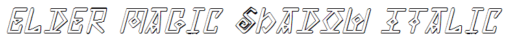 Elder Magic Shadow Italic