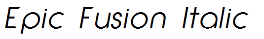 Epic Fusion Italic