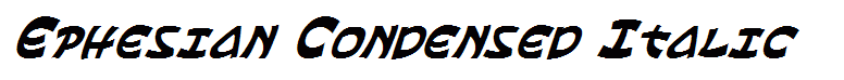 Ephesian Condensed Italic