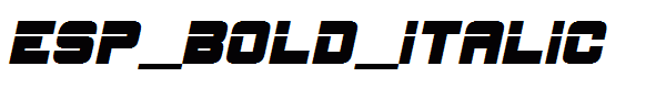 ESP_Bold_Italic