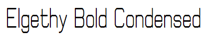 Elgethy Bold Condensed