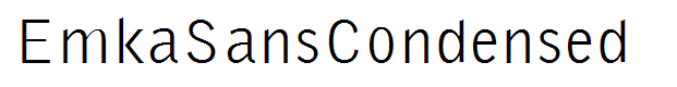 EmkaSansCondensed
