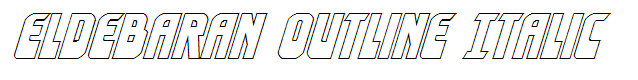 Eldebaran Outline Italic