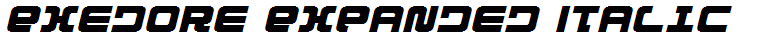 Exedore Expanded Italic
