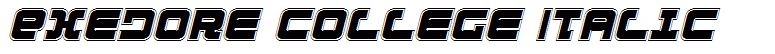 Exedore College Italic
