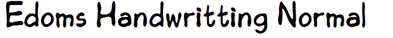 Edoms Handwritting Normal