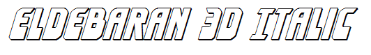 Eldebaran 3D Italic