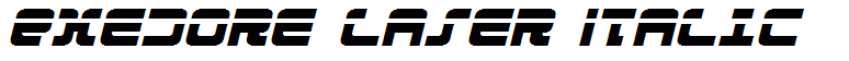 Exedore Laser Italic
