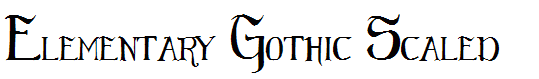 Elementary Gothic Scaled 