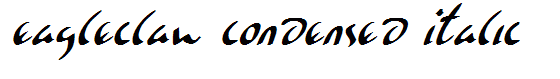 Eagleclaw Condensed Italic