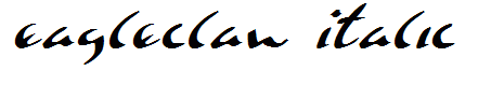 Eagleclaw Italic