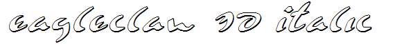 Eagleclaw 3D Italic
