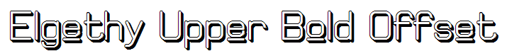 Elgethy Upper Bold Offset