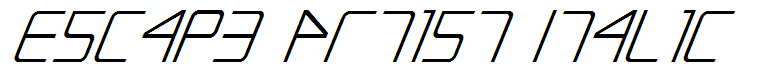 Escape Artist Italic