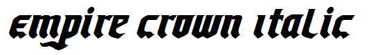 Empire Crown Italic