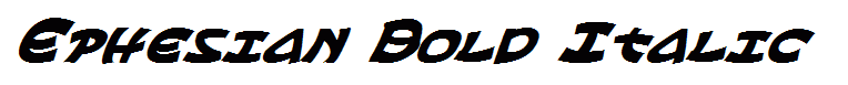 Ephesian Bold Italic