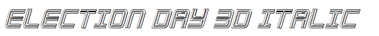 Election Day 3D Italic