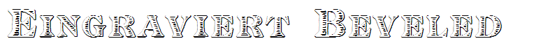 Eingraviert Beveled