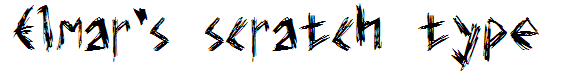 Elmar's scratch type