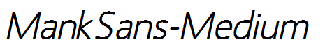 MankSans-Medium