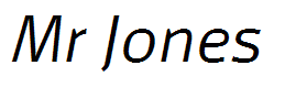 Mr Jones