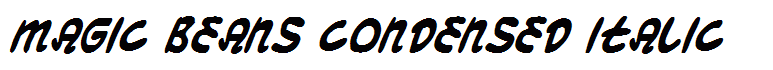 Magic Beans Condensed Italic
