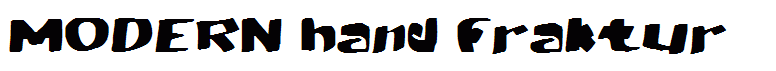 MODERN hand fraktur