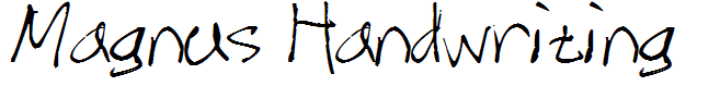 Magnus Handwriting